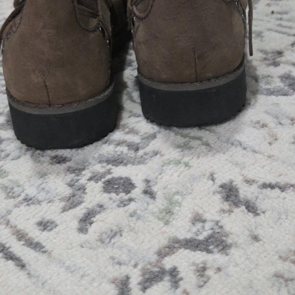 Eddie Bauer Covey Brown Suede Ankle Booties - Picture 2 of 6